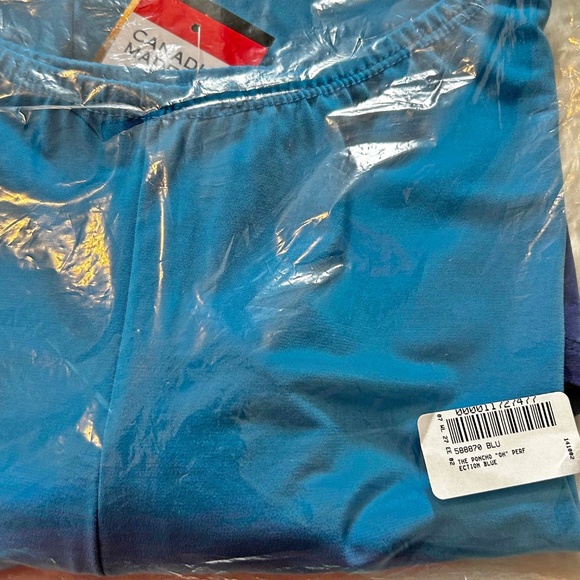 PONCHO, JERSEY, NAVY & ROYAL BLUE, ONE SIZE, CANADIAN MADE!, ARTIZAN BY ROBIN - Picture 5 of 8